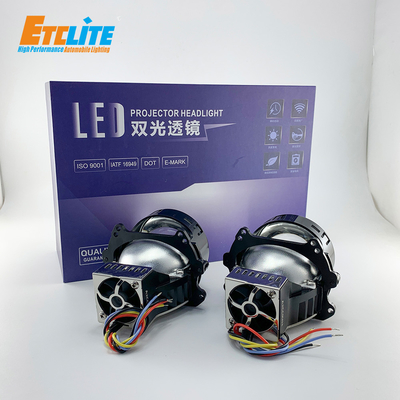 16000Lm LED Projector Lens , High Low Beam 6000K Projector H4 Headlights